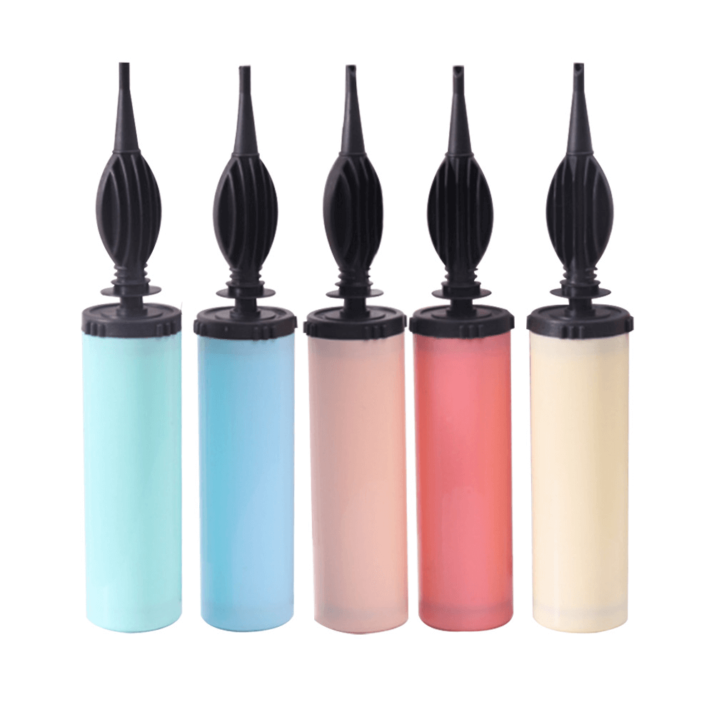 Profesional Double Manual Balloon Pump Inflator Portable Air Plastic Hand Held Ballon Pump for Party