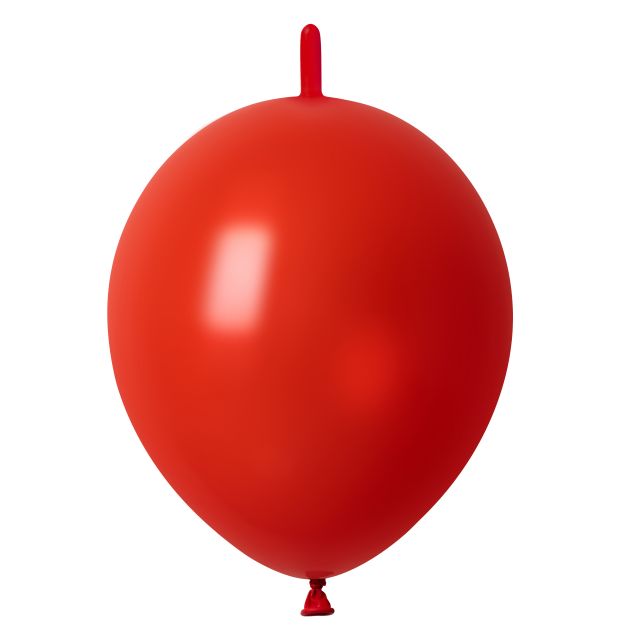 Hot red link balloon